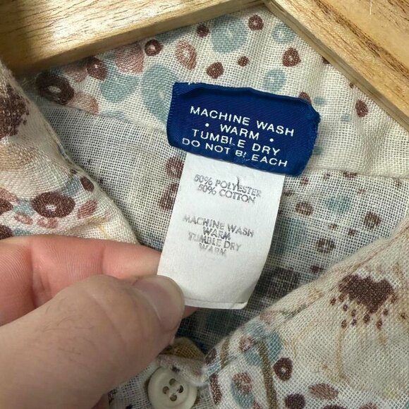 Vintage Sears Jeans Joint Floral Crazy Wide Collar Button Up Western Shirt XL - Picture 3 of 6